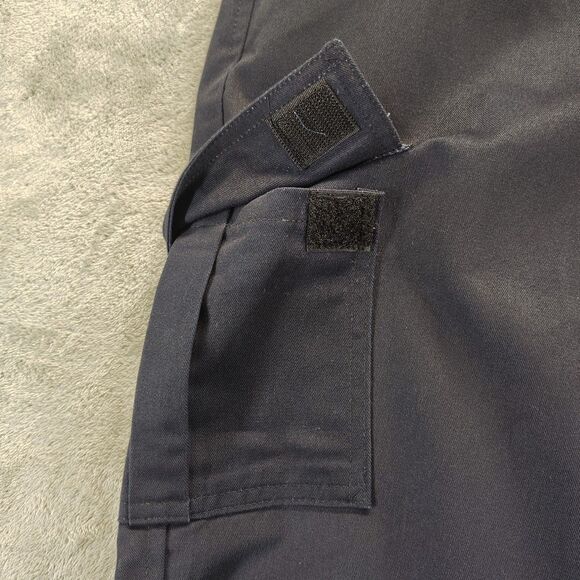 A+ By Sai Mens Uniform Cargo Pants 48X32 Blue Relaxed Straight Flat Front NWT - Picture 4 of 12